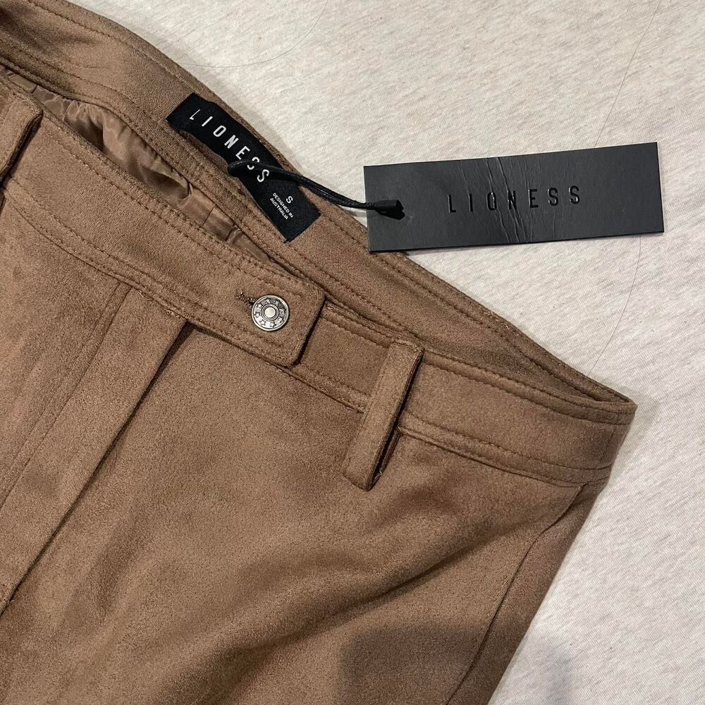 Lioness brown suede mini skirt Size S - Picture 6 of 6